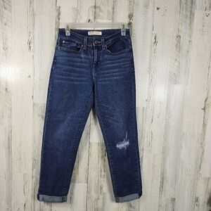 Levi's signature boyfriend cuffed hem denim jeans women's size 4